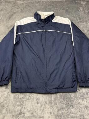 Vintage Style Athletic Works Blue Track Jacket